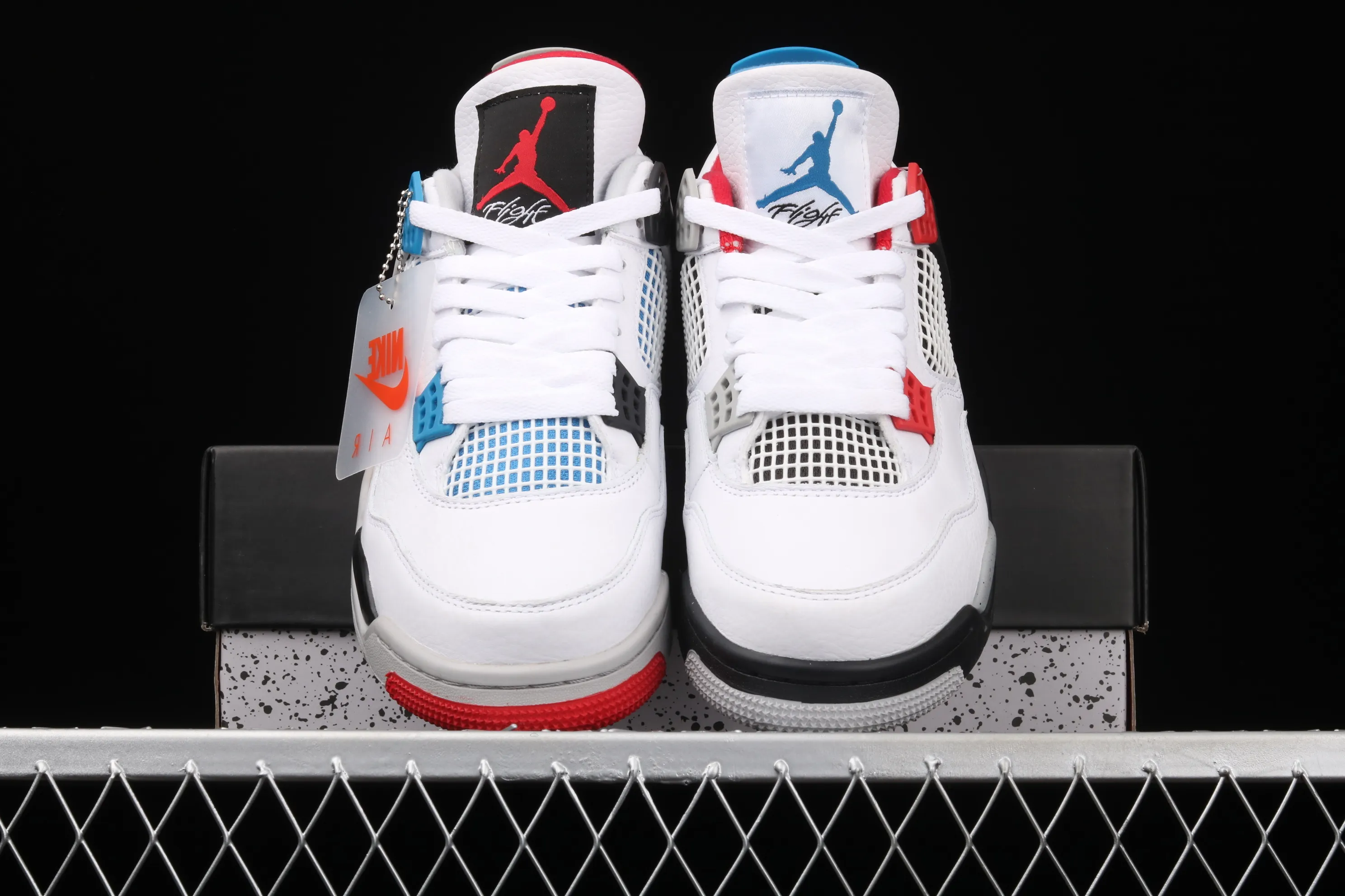 All Categories Air Jordan Jordan Series Basketball Shoes Air Jordan 4 Pure Air Jordan 4 Tattoo "What The" AJ4 Joe 4 Yuanyang White Cement Basketball Shoes CI1184-146